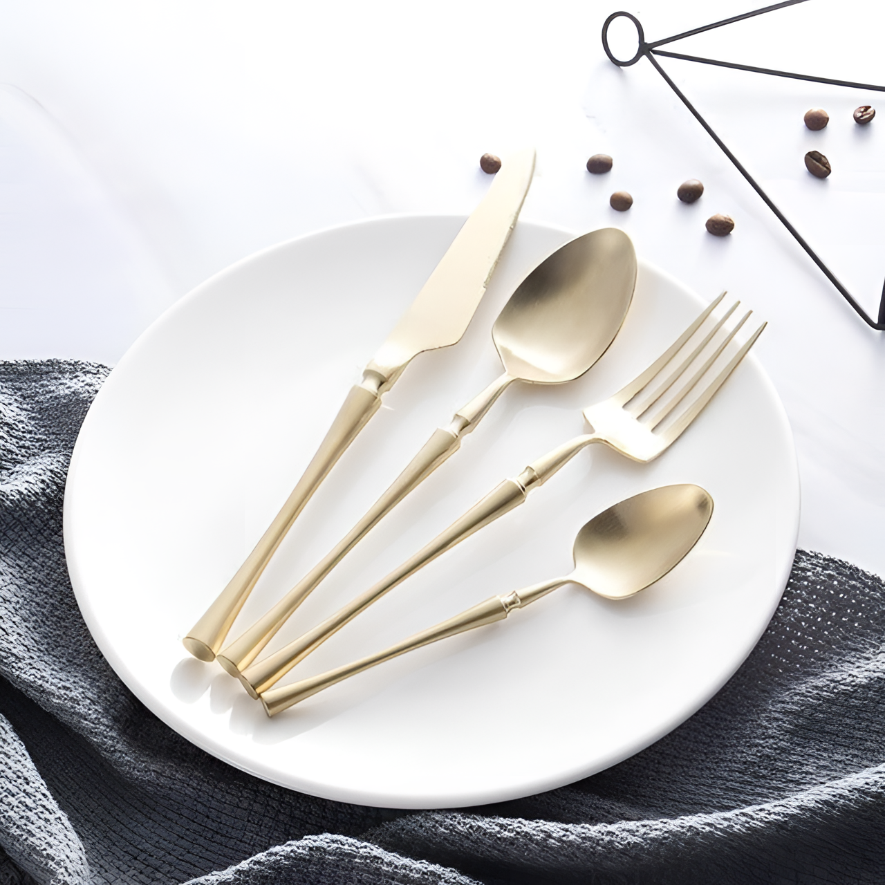 Metal Antique Cutlery Set - 4 Pieces | Dining | NordicAbode.com