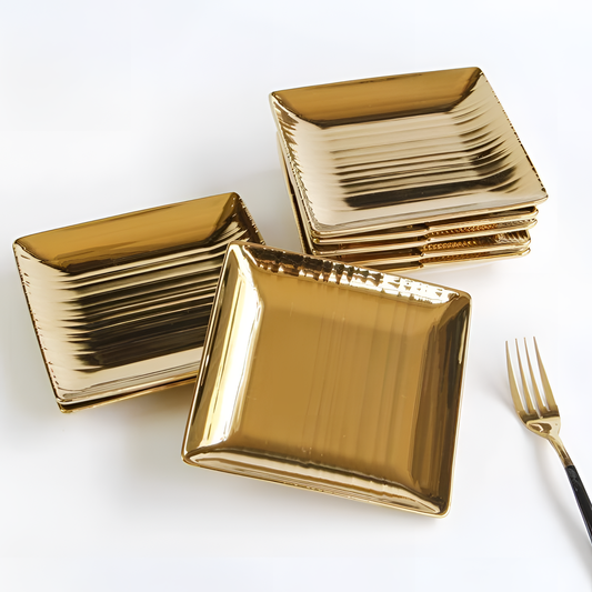 Golden Luxury Golden Plates | Dinnware | NordicAbode.com