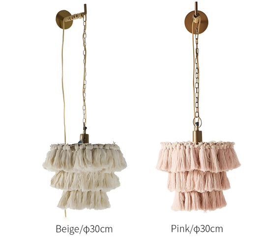 Cotton Bohemian Tassel Sconce Light | Lighting | NordicAbode.com