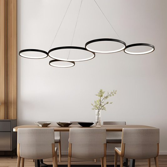 White Modern LED Pendant Lights - White/Black | Lighting | NordicAbode.com