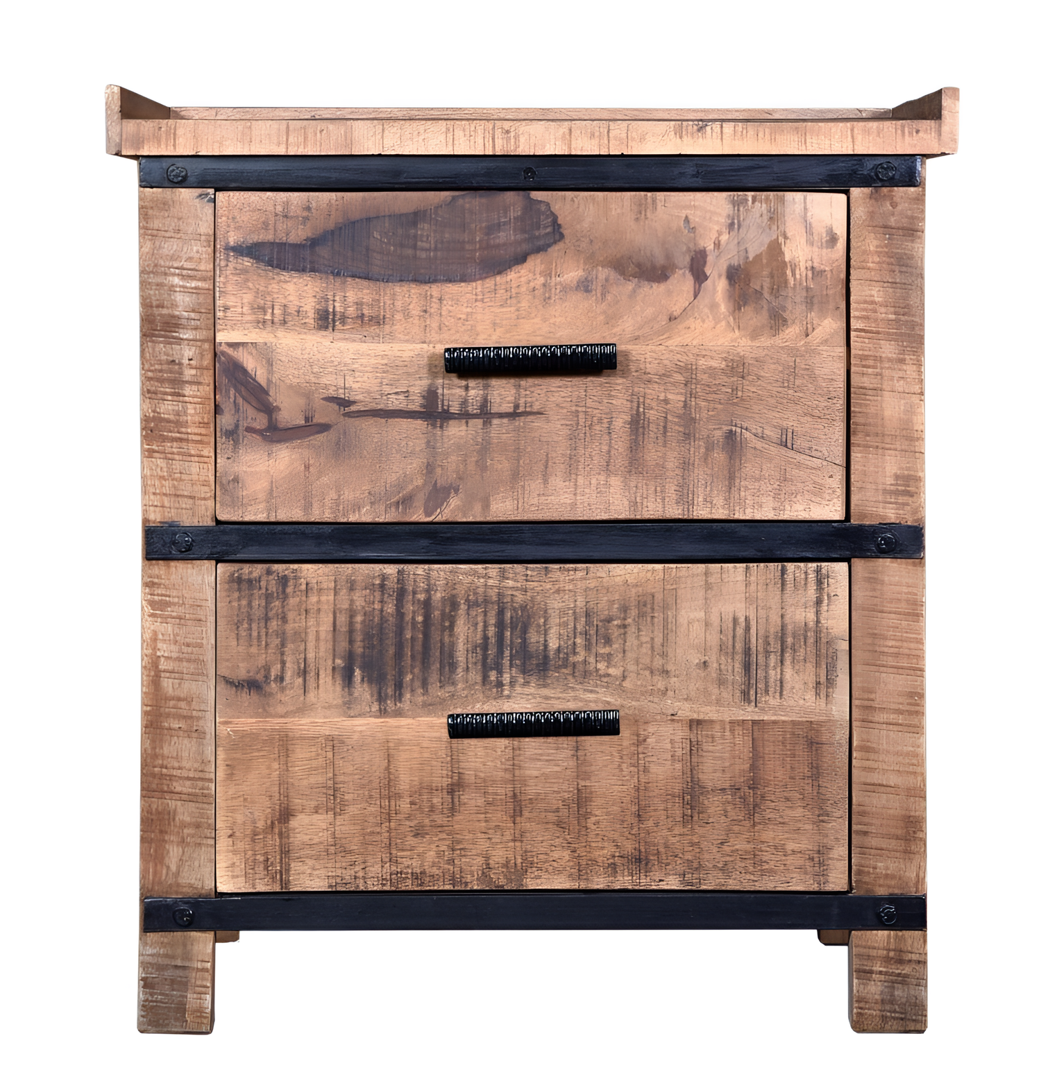 Sneha Handcrafted Wood and Metal Nightstand | Furniture | NordicAbode.com