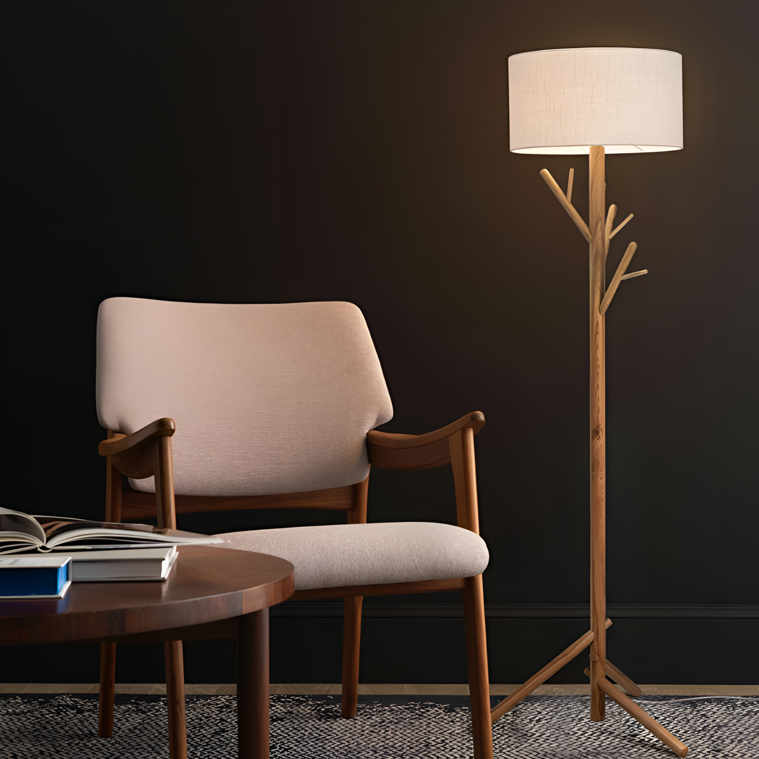 Twig Modern Wood Iron Floor Lamp | Lighting | NordicAbode.com