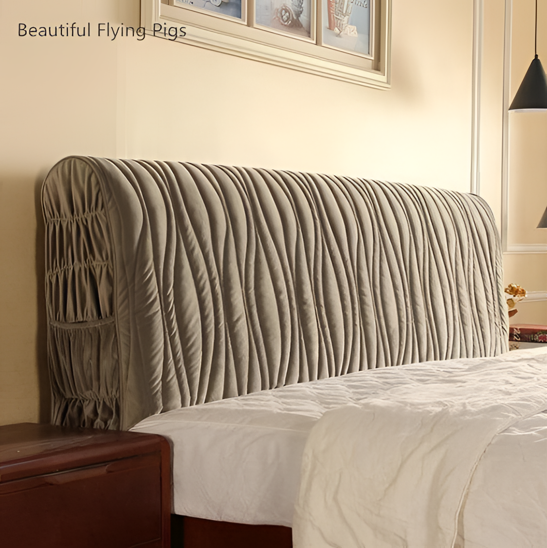 Dacia Modern Dustproof Headboard Cover | Bedding | NordicAbode.com