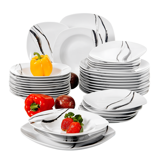 Teresa 36-Piece Porcelain Dinnerware Set | Dinnerware | NordicAbode.com