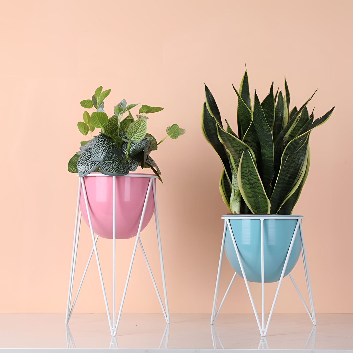 Darcy Nordic Iron Geometric Planter | Planters | NordicAbode.com