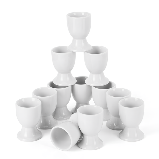 Set 12-Piece Porcelain Egg Cup Set | Tableware | NordicAbode.com