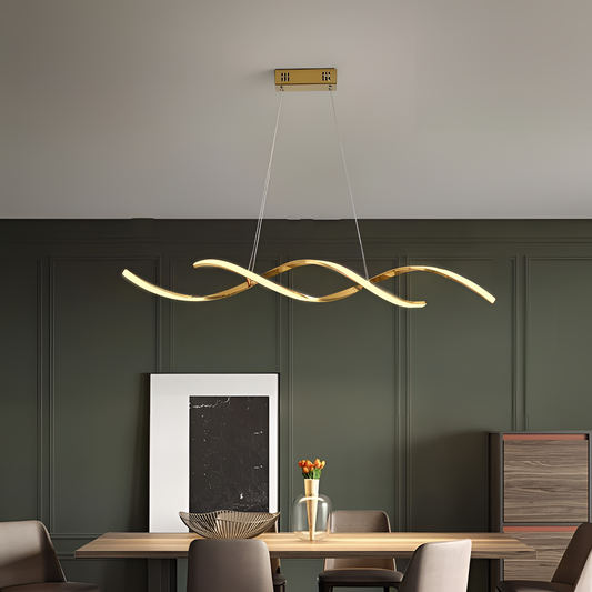 Winder Adjustable Pendant Light - Chrome/Gold | Lighting | NordicAbode.com