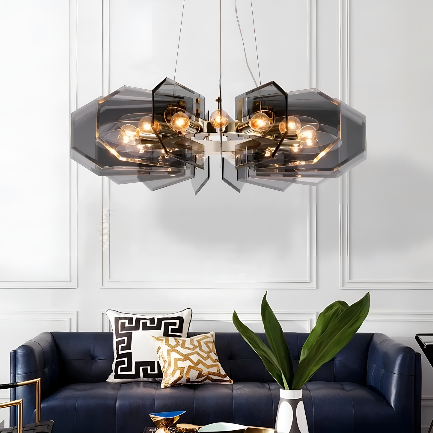 Armani Black Crystal LED Chandelier | Lighting | NordicAbode.com