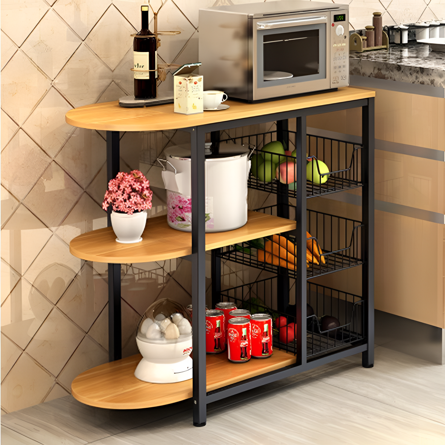 Kolton Versatile Kitchen Shelf Storage | Kitchen Storage | NordicAbode.com