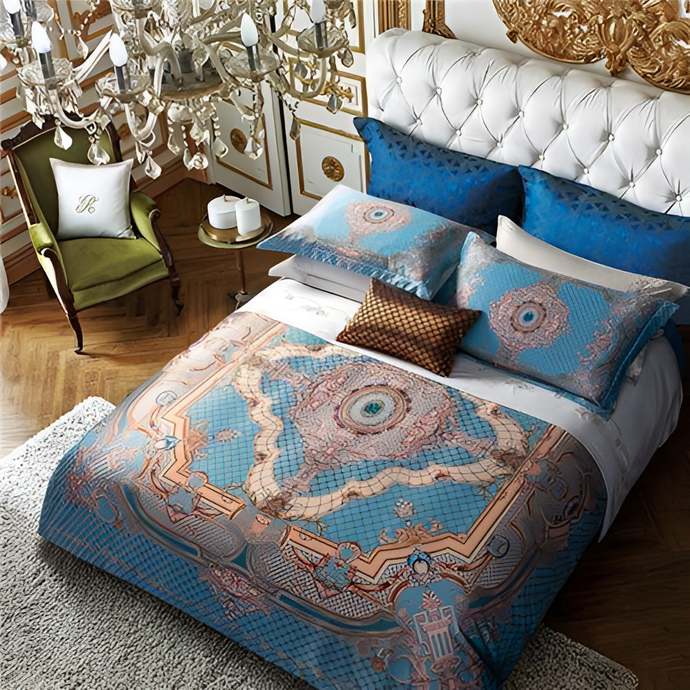 Blue Toile Duvet Cover Set | Bedding | NordicAbode.com