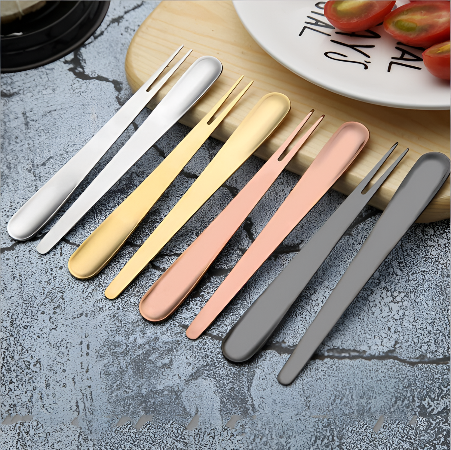 Modern Stainless Steel Dessert Fork | Tableware | NordicAbode.com