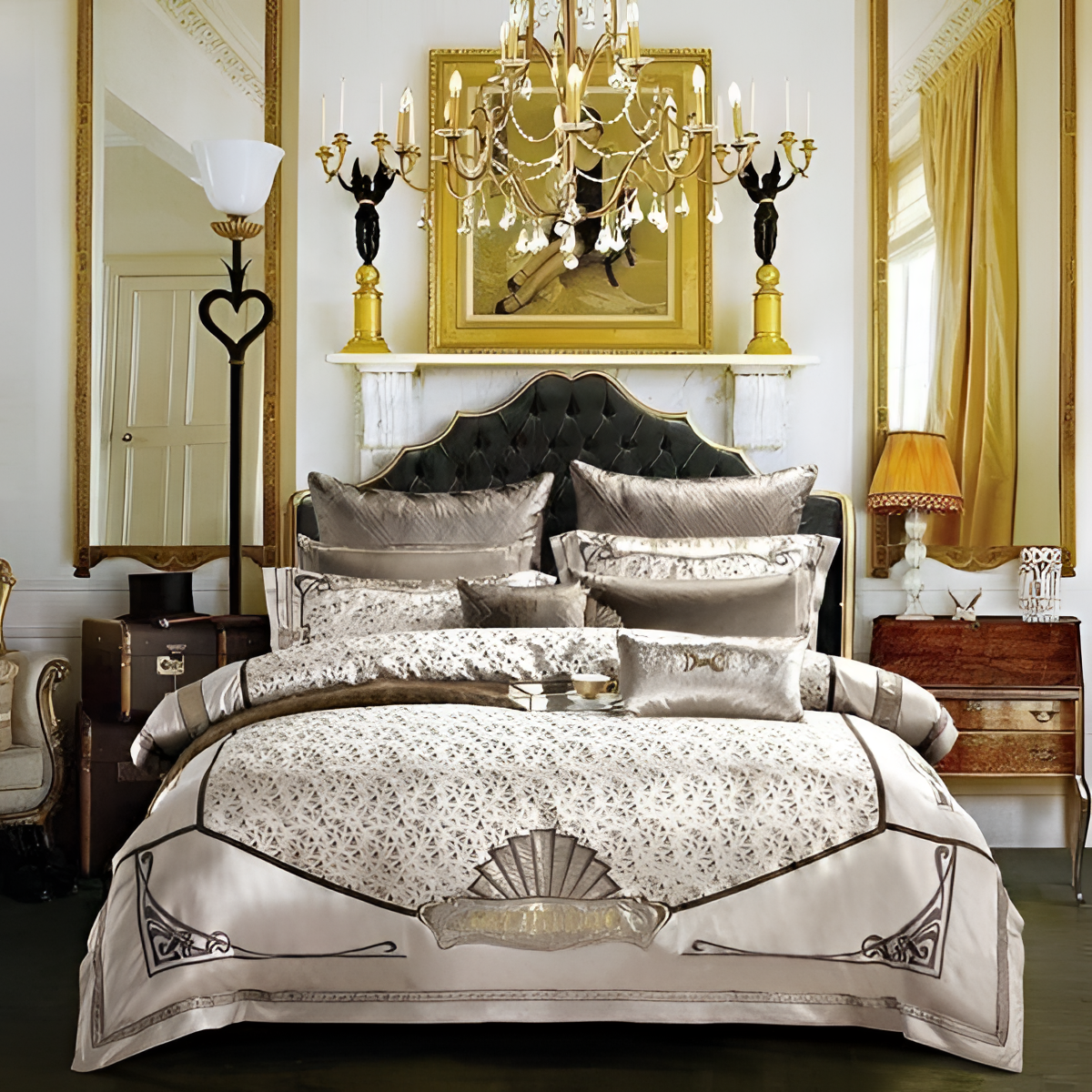 Venora Luxury Jacquard Duvet Cover Set | Bedding | NordicAbode.com