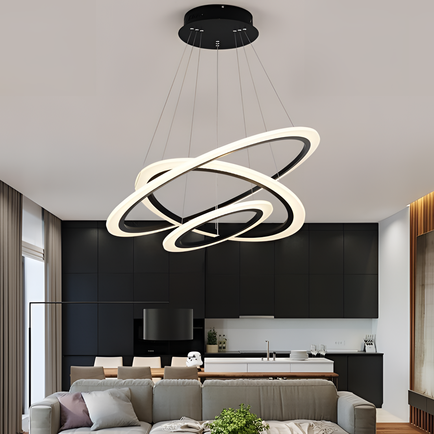 Modern Linear LED Pendant Light | Lighting | NordicAbode.com