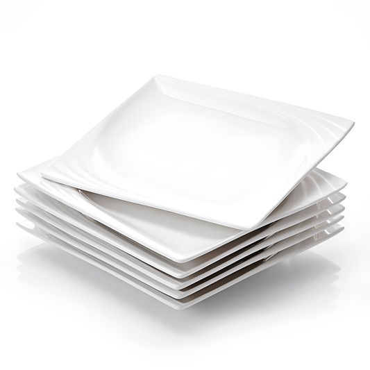 Monica Ivory White Porcelain Dinner Plates | Dining | NordicAbode.com