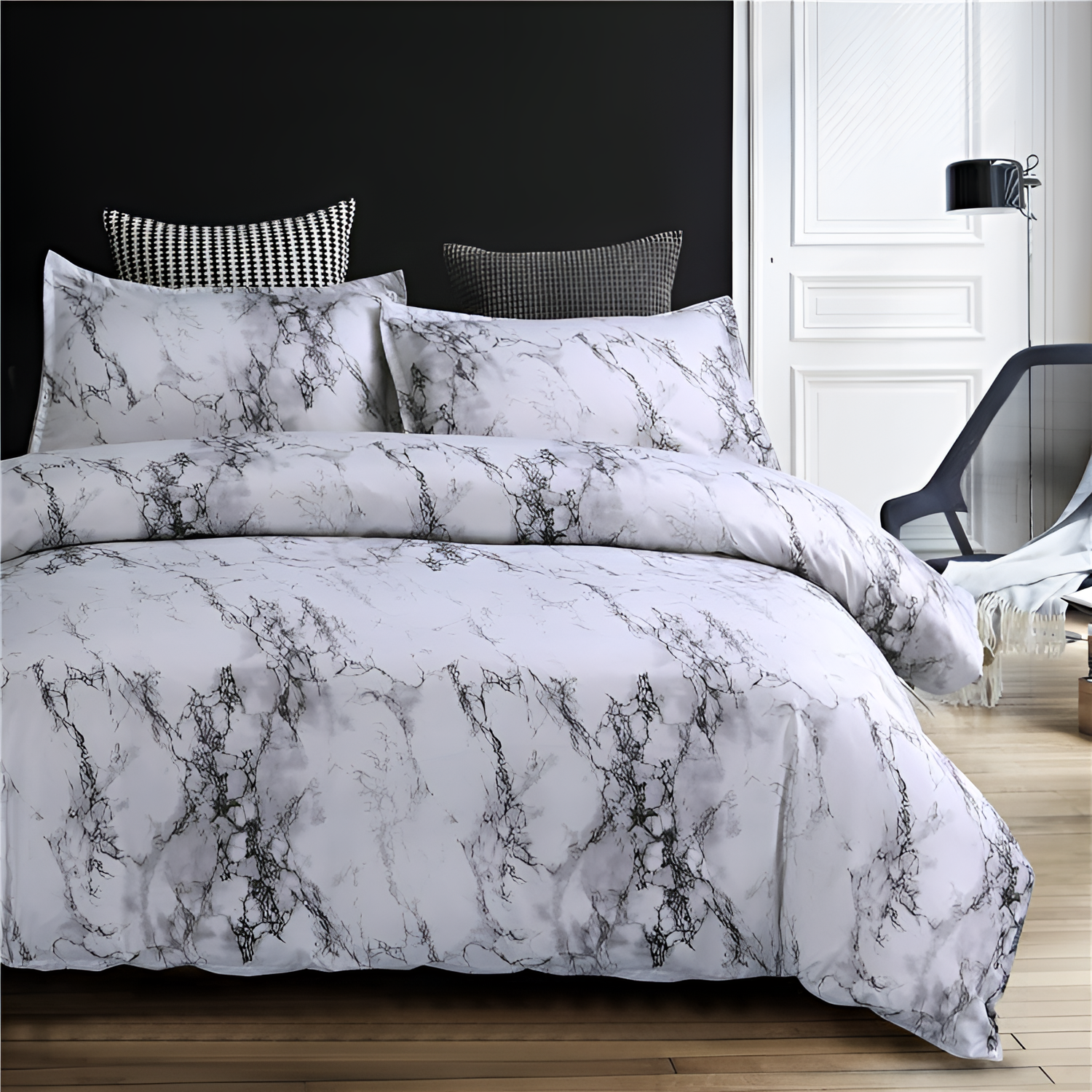 Marble Bedding Set - Duvet & Pillowcases | Bedding | NordicAbode.com