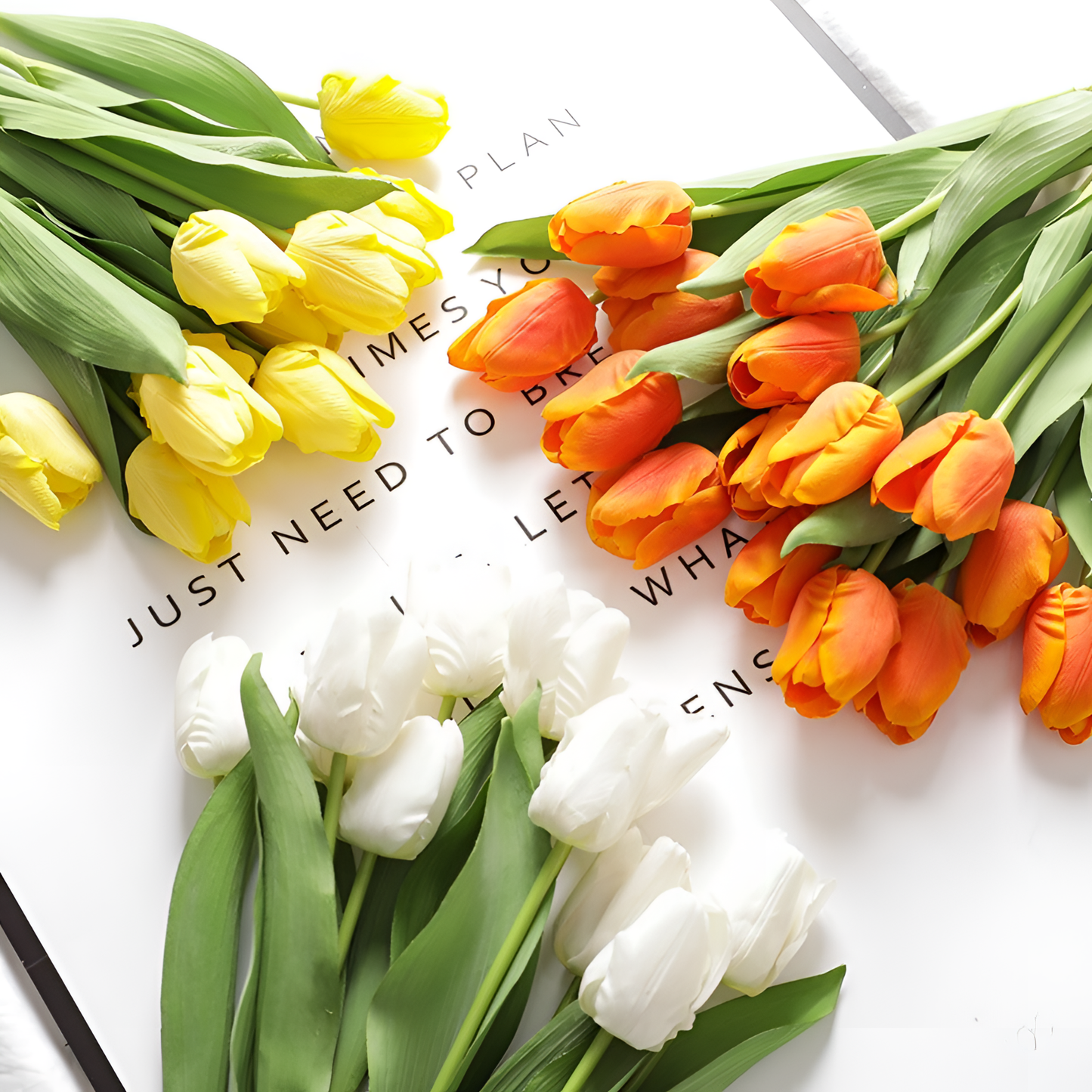 Artificial Realistic Silk Tulip Bouquet | Florals | NordicAbode.com