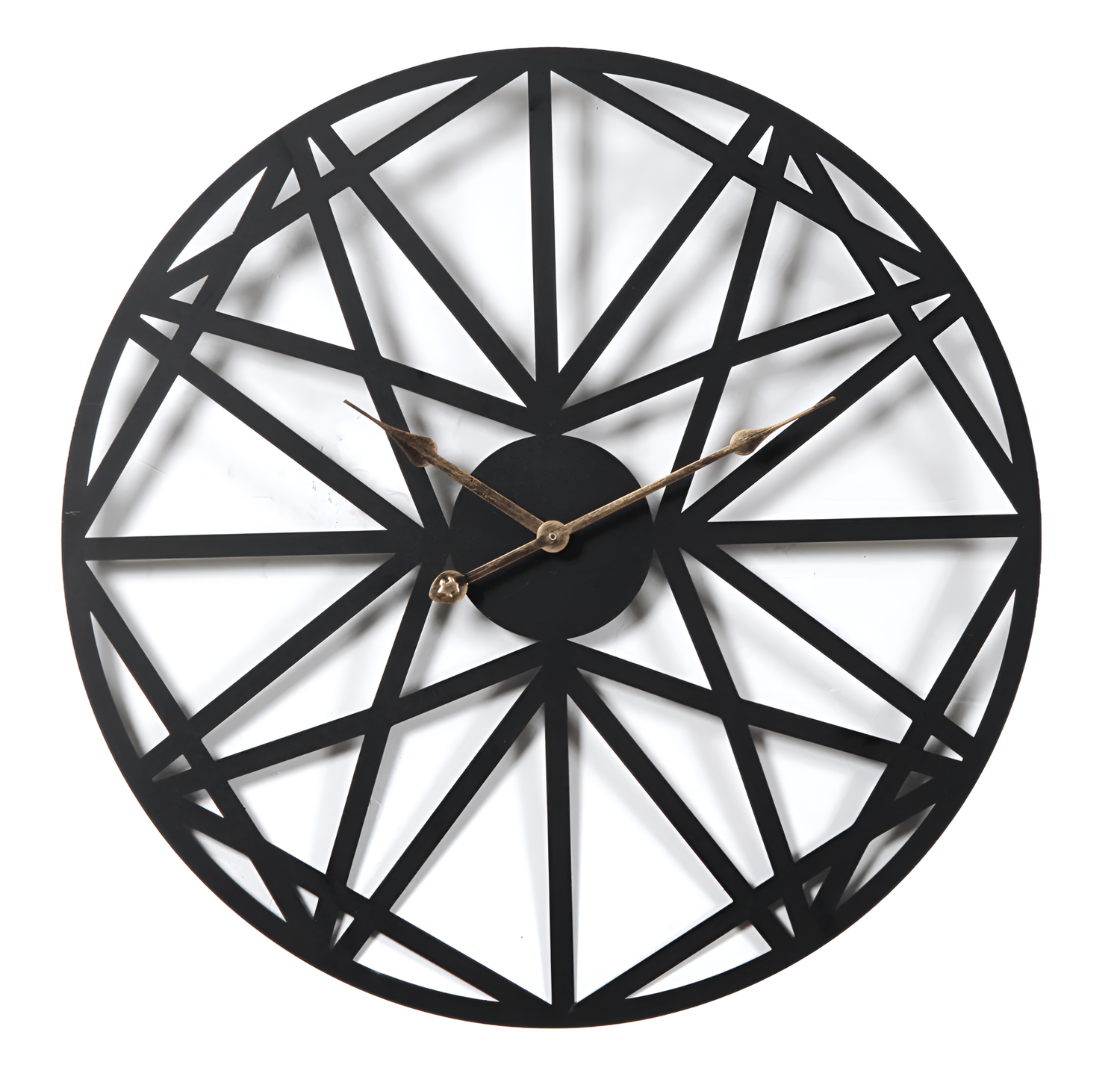 Abstratix Geometric Iron Wall Clock | Wall Clocks | NordicAbode.com