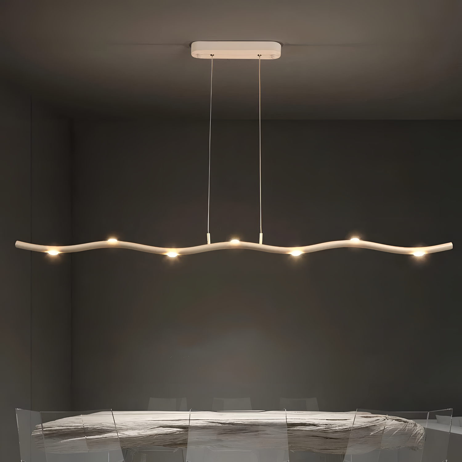 Nakano Simplistic LED Chandelier by Noru | Lighting | NordicAbode.com