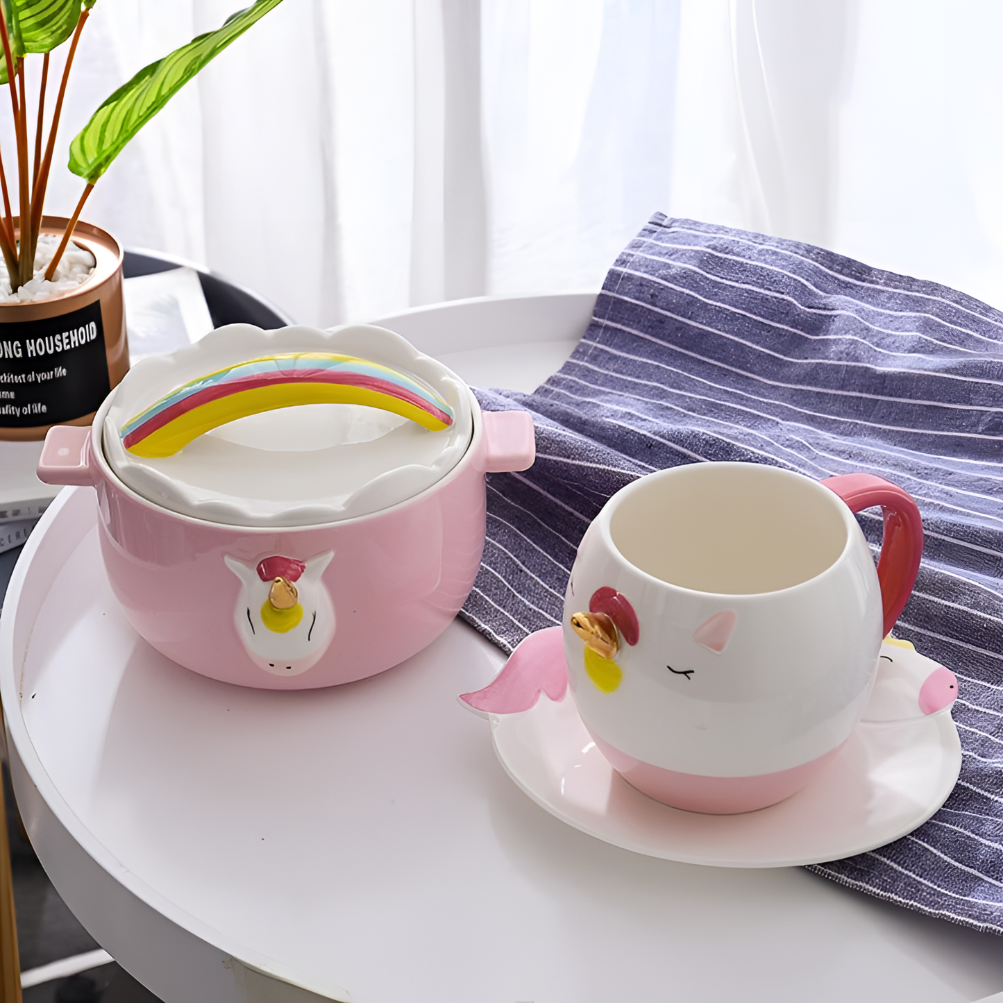 Unicorn Whimsical Ceramic Mug Set | Mugs | NordicAbode.com