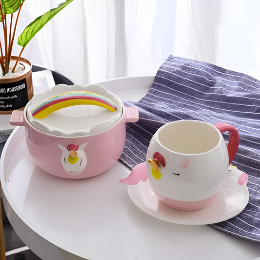 Unicorn Whimsical Ceramic Mug Set | Mugs | NordicAbode.com