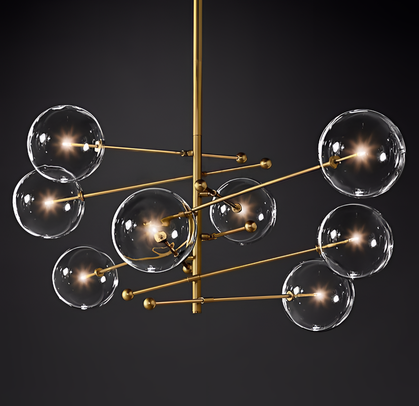 Atom Timeless Glass Chandelier - Pendant Light | Lighting | NordicAbode.com