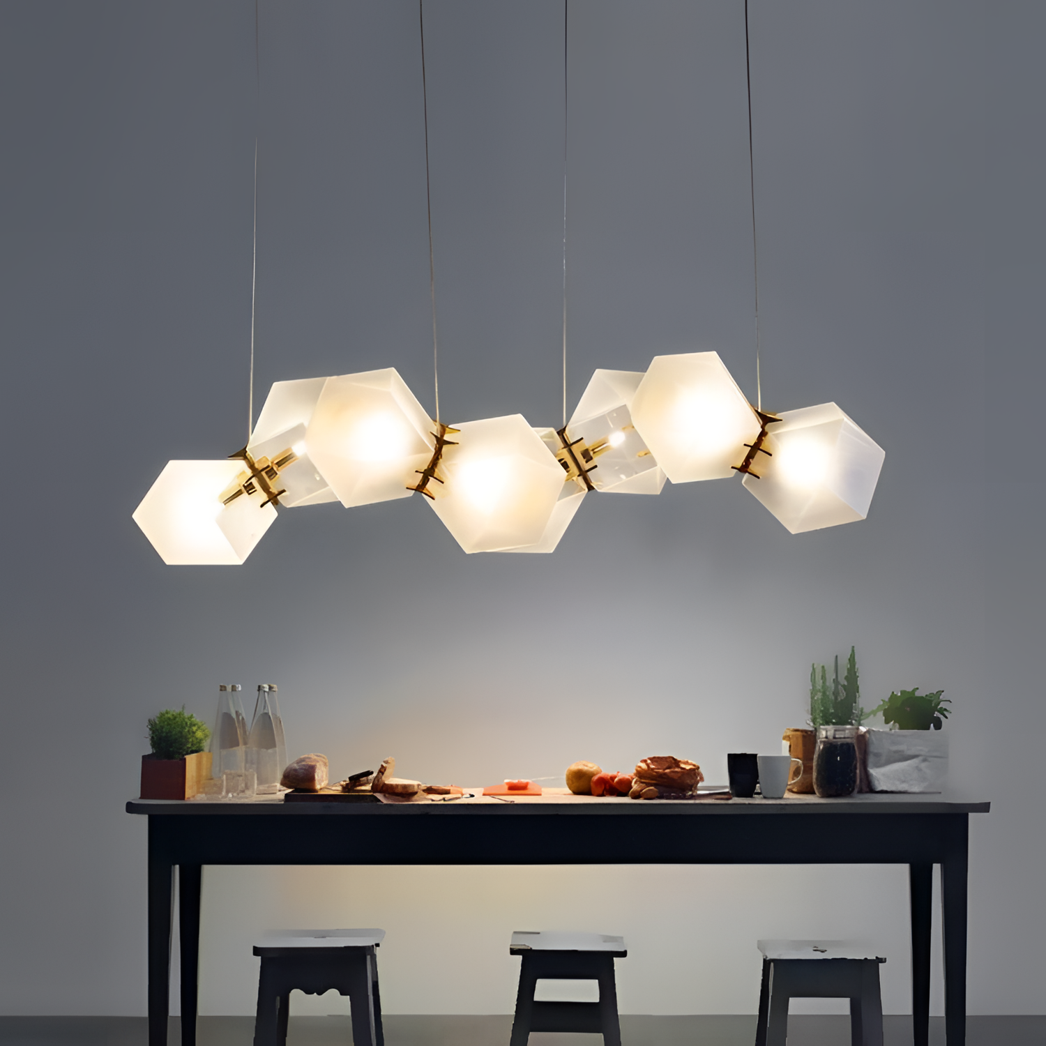 Structural Modern Pendant Light - Metal/Glass | Lighting | NordicAbode.com