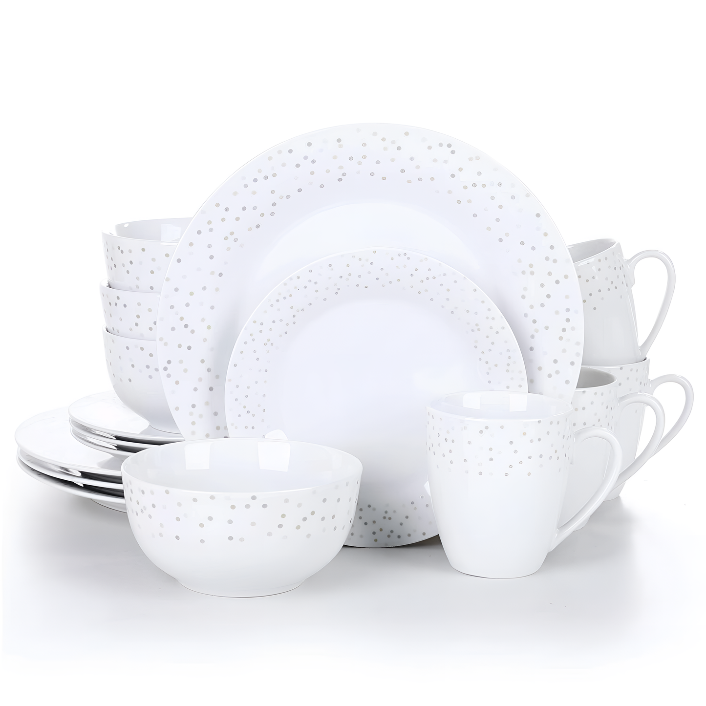 Orion 16-Piece Porcelain Dinnerware Set - Cream White | Dinnerware | NordicAbode.com