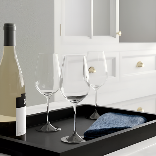 Higgston Crystal White Wine Glasses (Set of 12) | Glassware | NordicAbode.com