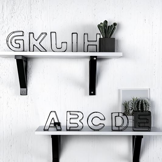 Wire Personalized Wire Frame Letter Decor | Wall Art | NordicAbode.com