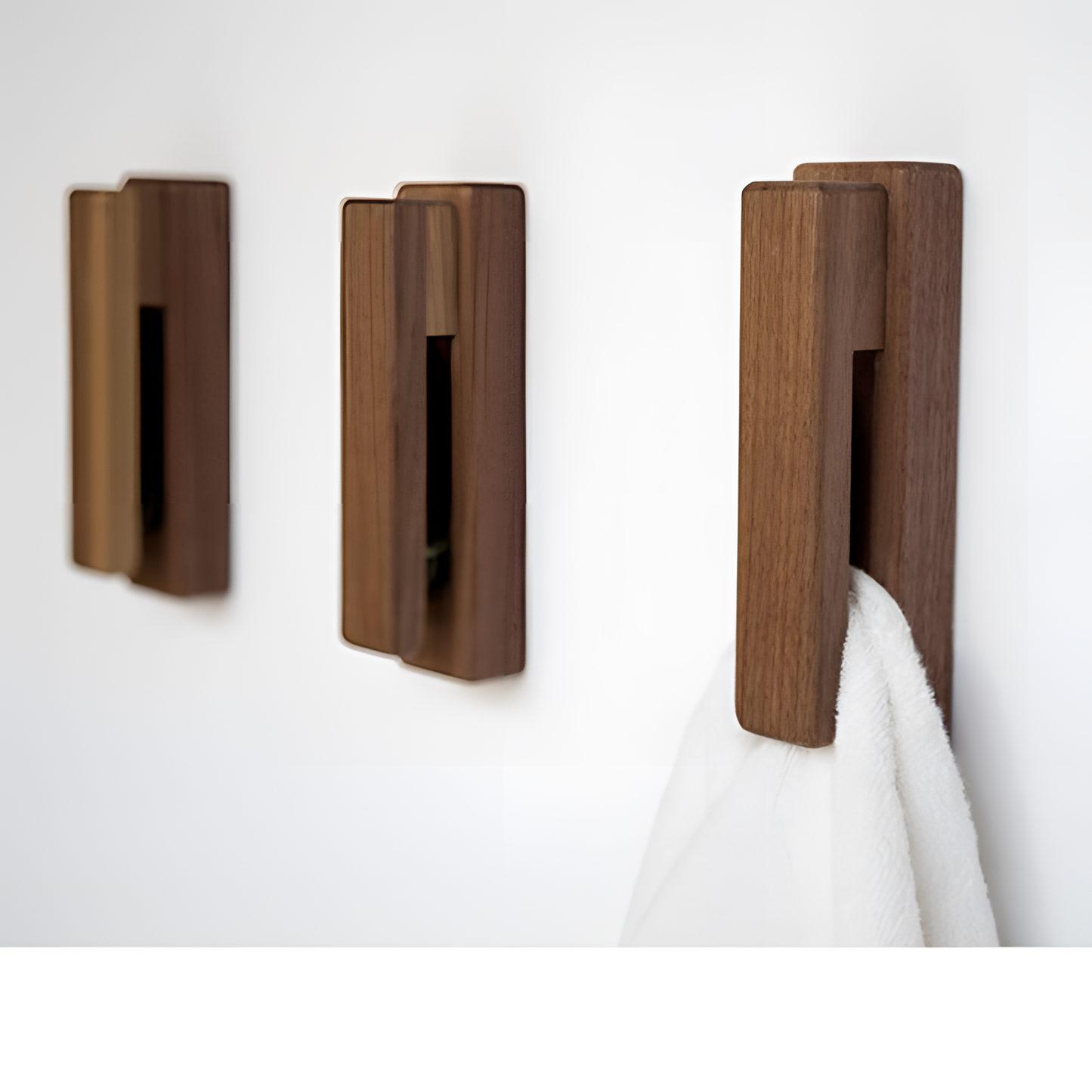 Rustic Wooden Wall Hook for Towels | Hooks | NordicAbode.com