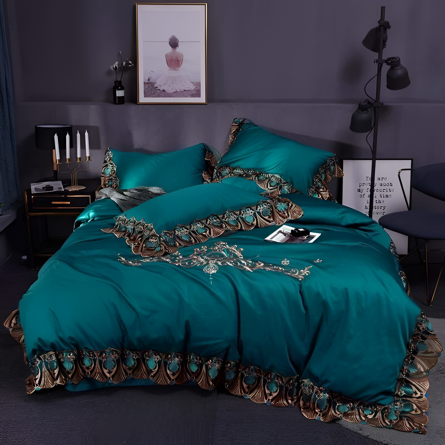 Peacock Royale Duvet Set | Bedding | NordicAbode.com