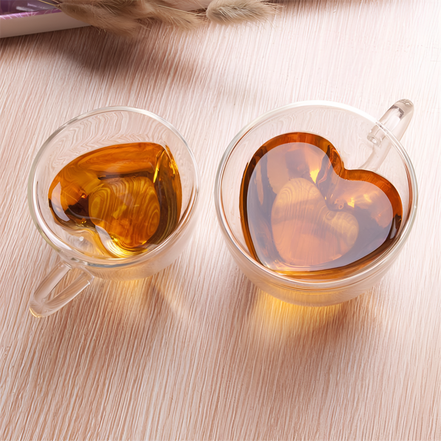 Heart Glass Cup - High-Borosilicate Drinkware | Drinkware | NordicAbode.com