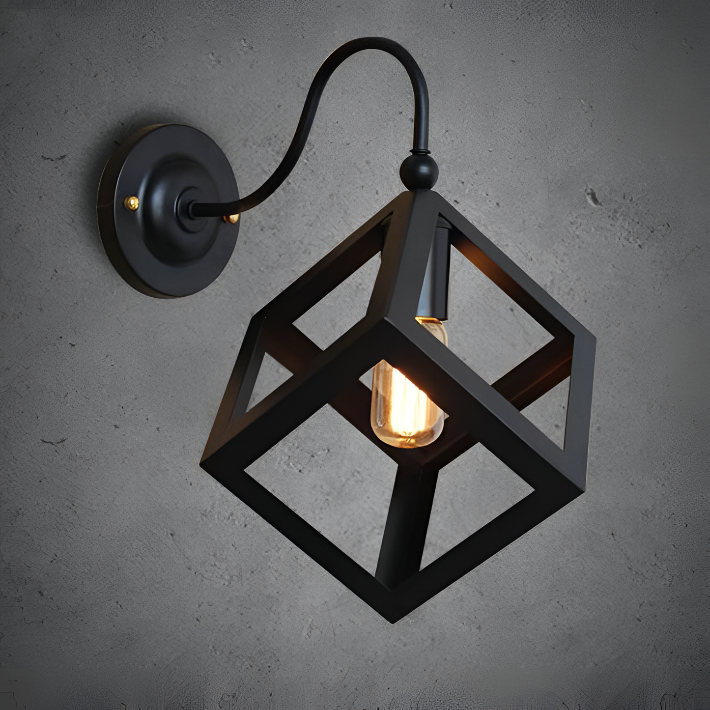 Asceli Iron Wall Lamp - E27 Base | Lighting | NordicAbode.com