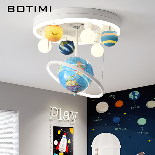 Einstein Planetary Chandelier for Kids' Room | Kids' Lighting | NordicAbode.com