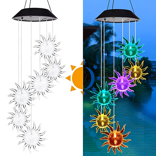 Led Solar Wind Chime Lights | Outdoor Decor | NordicAbode.com