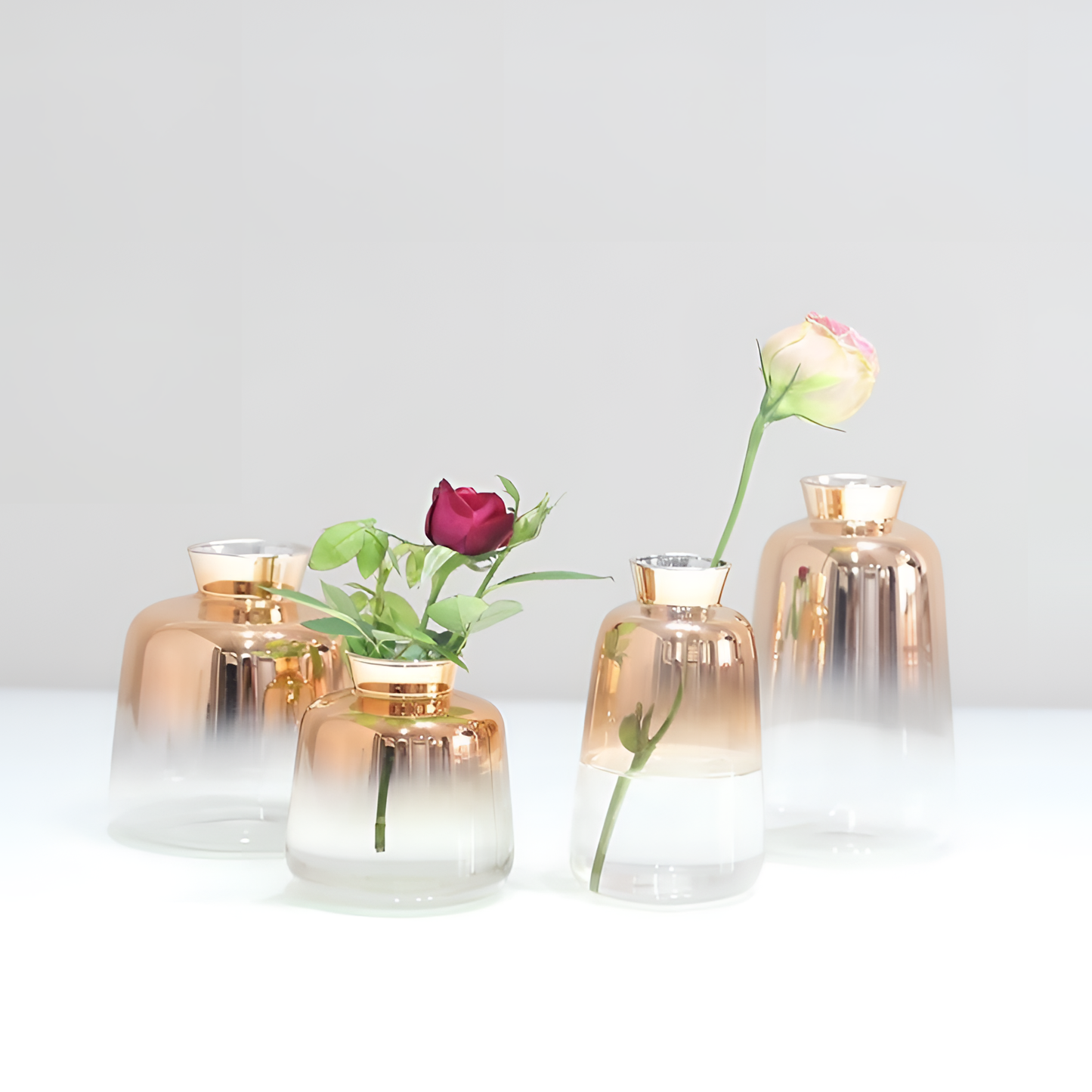 Gradient Rose Gold Glass Vase - Gradient | Vases | NordicAbode.com