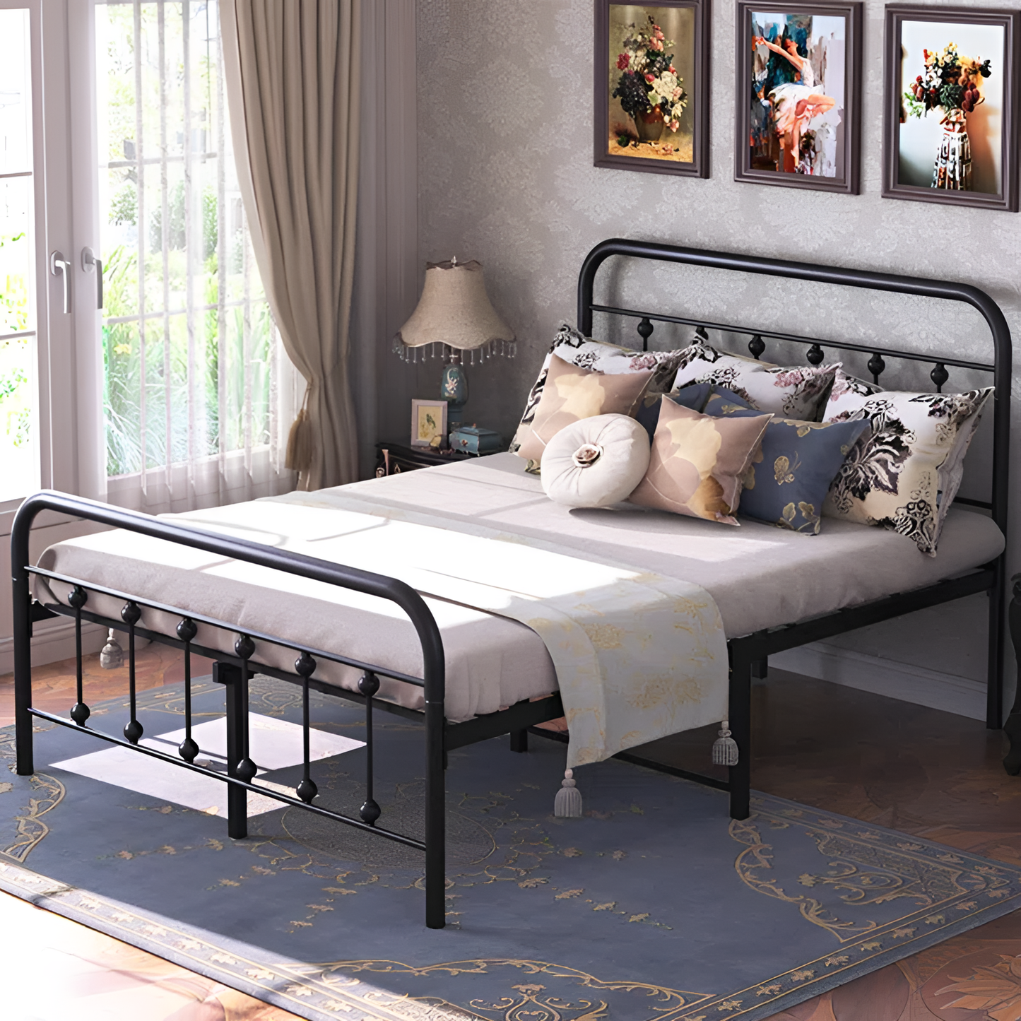 Egypt Sturdy Metal Bed Frame | Furniture | NordicAbode.com