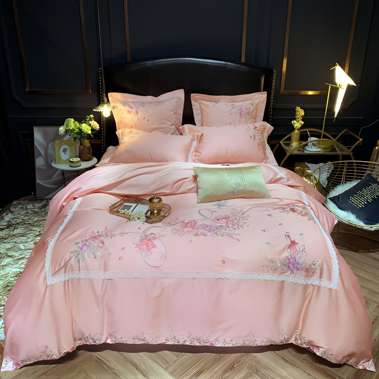 Floral Luxury Egyptian Cotton Duvet Set | Bedding | NordicAbode.com