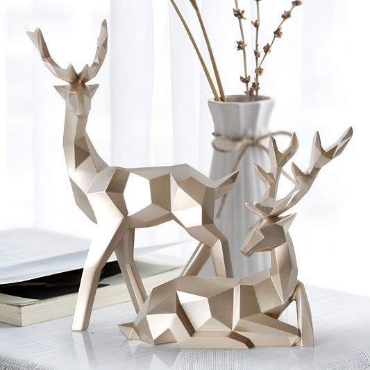 Deer Festive Deer Family Figurines | Figurines | NordicAbode.com