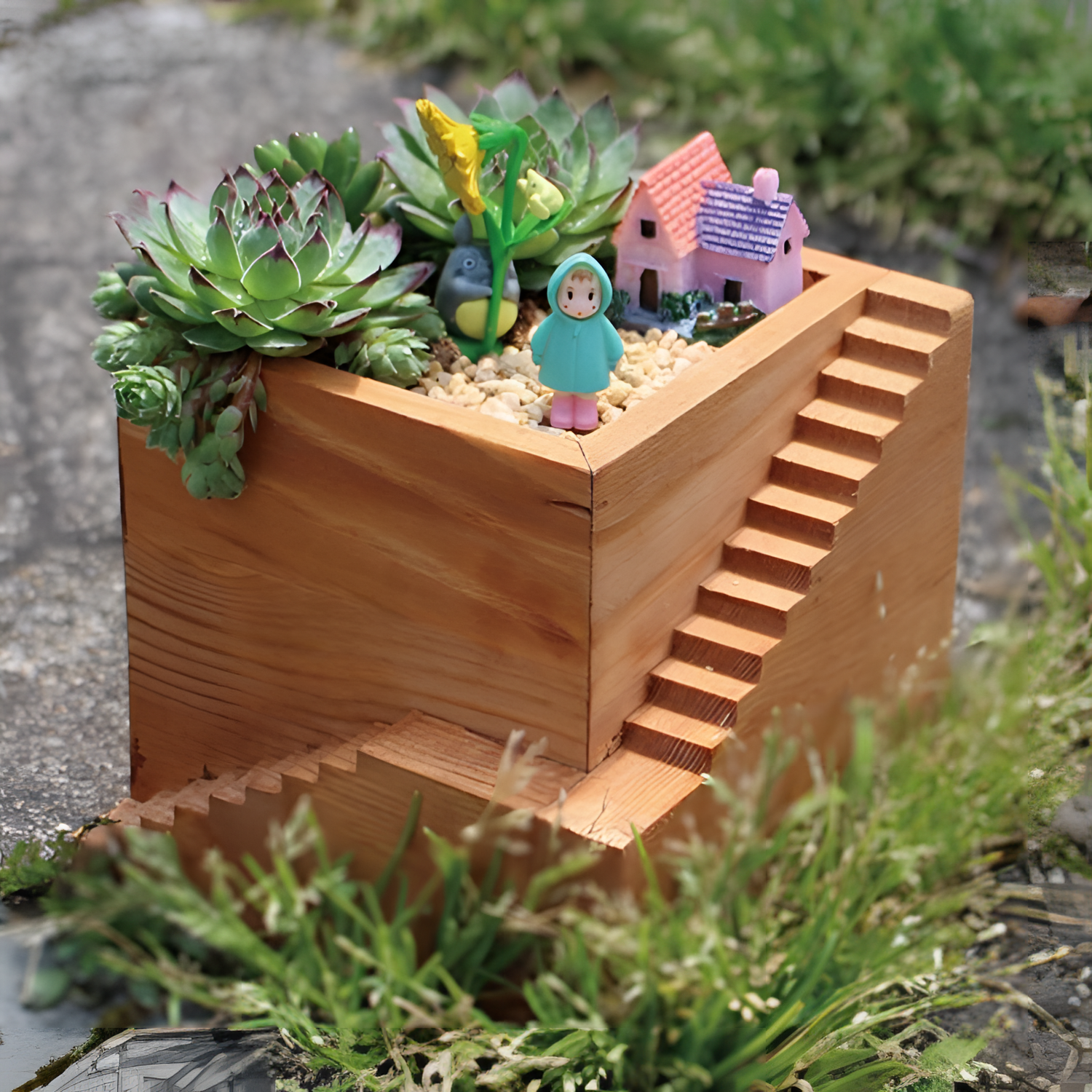 Vintage Wooden Garden Planter | Garden Decor | NordicAbode.com