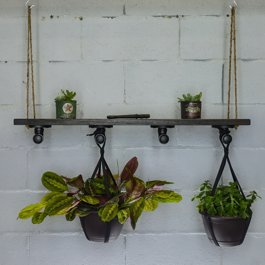 Modern Industrial Hanging Plant Shelf | Shelving | NordicAbode.com