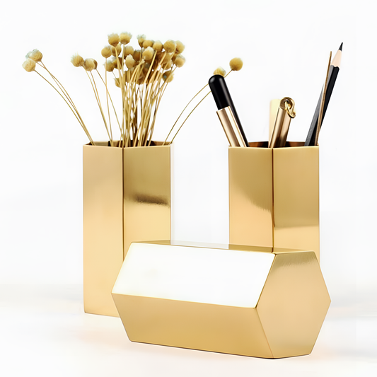 Hexagon Versatile Hexagon Pencil Holder/Vase/Container | Desk Accessories | NordicAbode.com