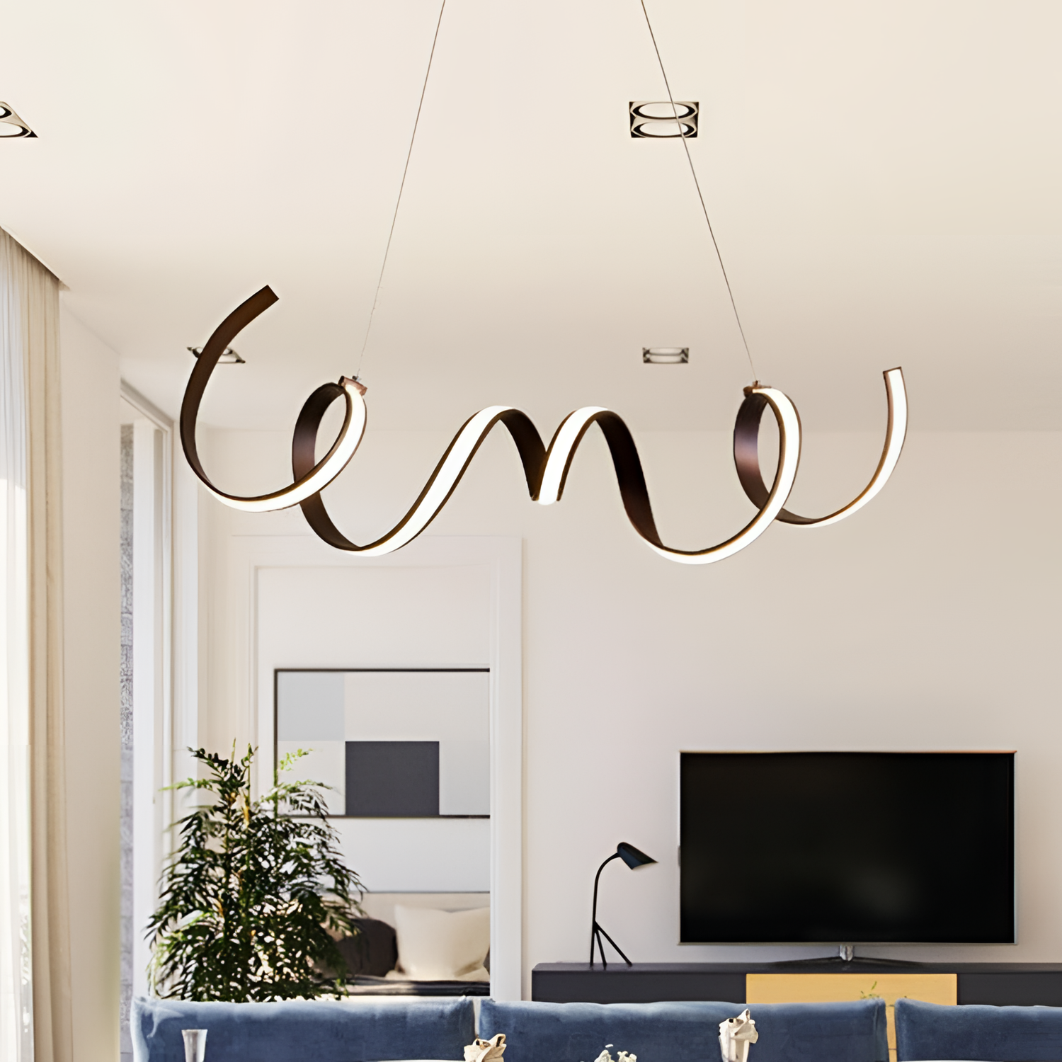 Squirm Luxurious Semi-Flush Pendant Light | Lighting | NordicAbode.com