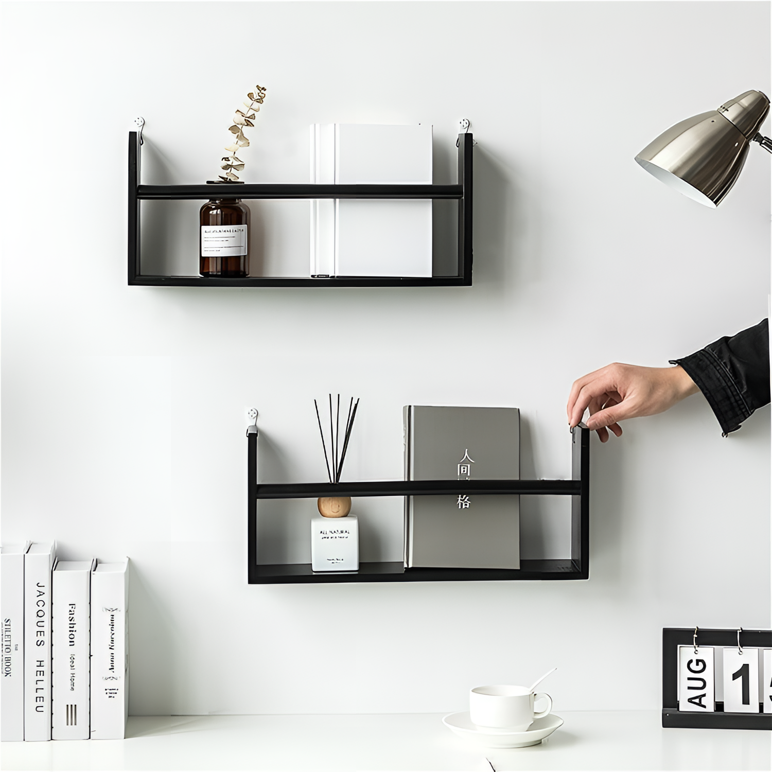 Cam Elegant Modern Wooden Shelf | Shelving | NordicAbode.com