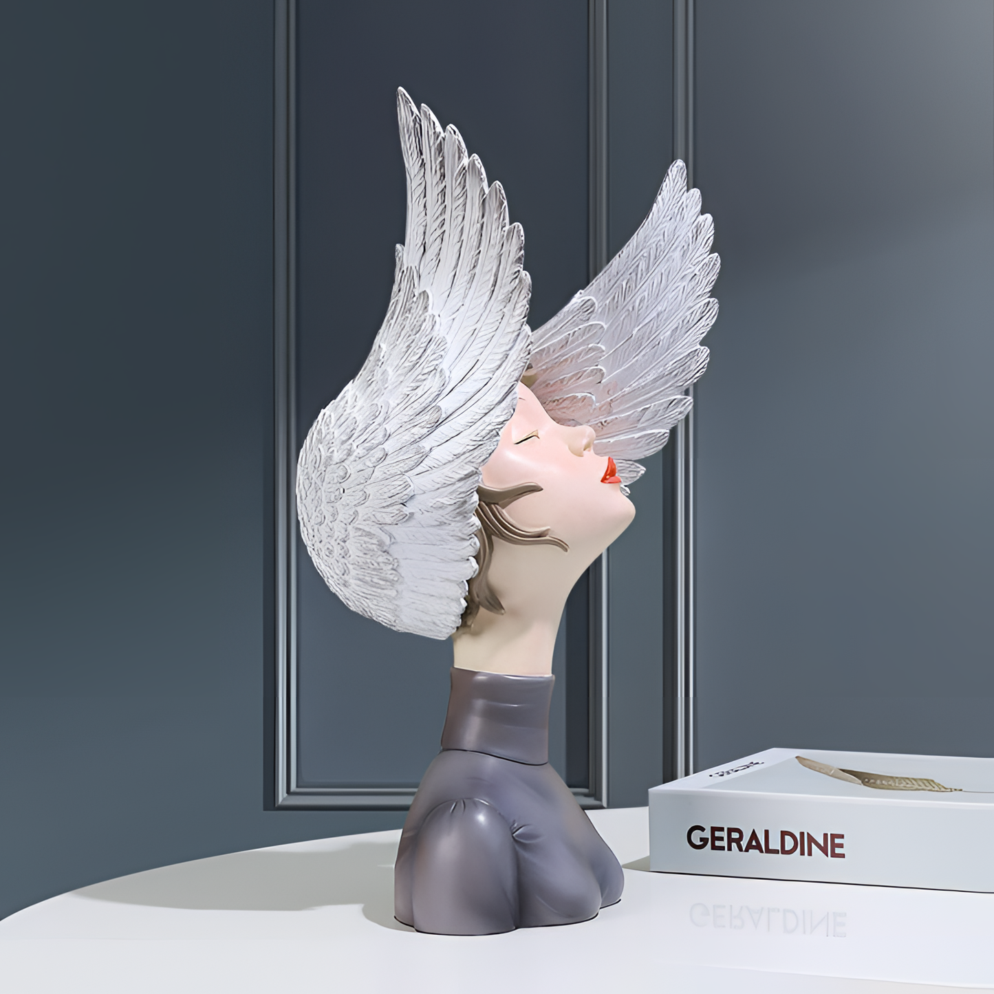 Winged Resin Hat Sculpture | Sculptures | NordicAbode.com