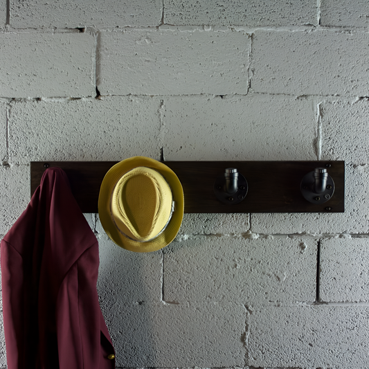 Modern Industrial Hat Rack Wall Mount | Organization | NordicAbode.com