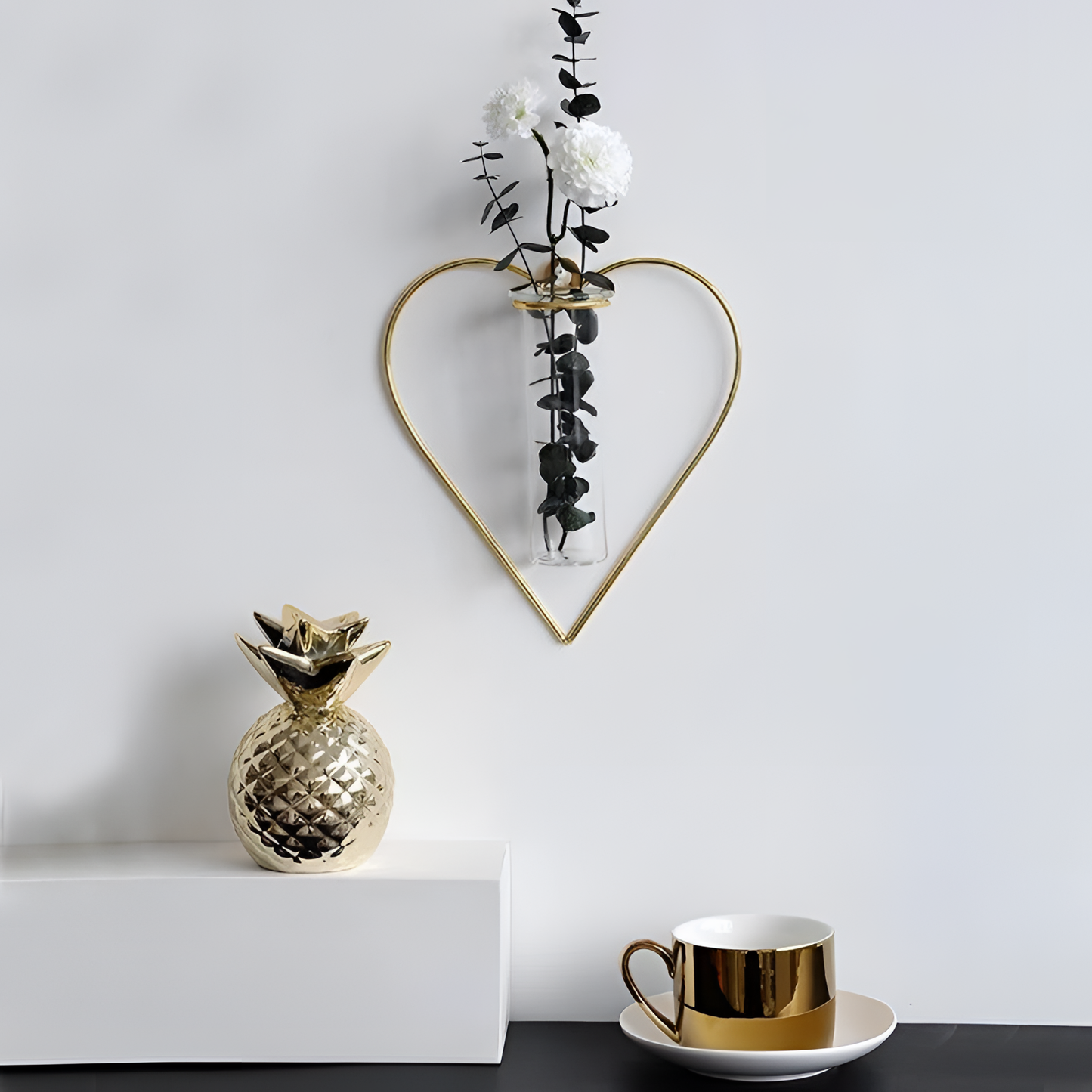 Geometry Creative Wall Vases - Iron & Glass | Wall Decor | NordicAbode.com