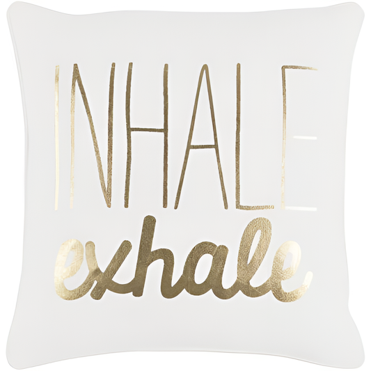 Inhale Exhale Pillow Cover | Pillows | NordicAbode.com