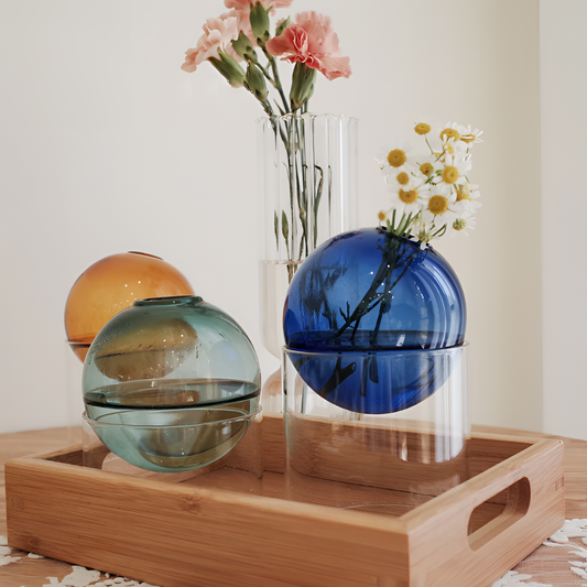 Mini Colorful Spherical Glass Vase | Vases | NordicAbode.com