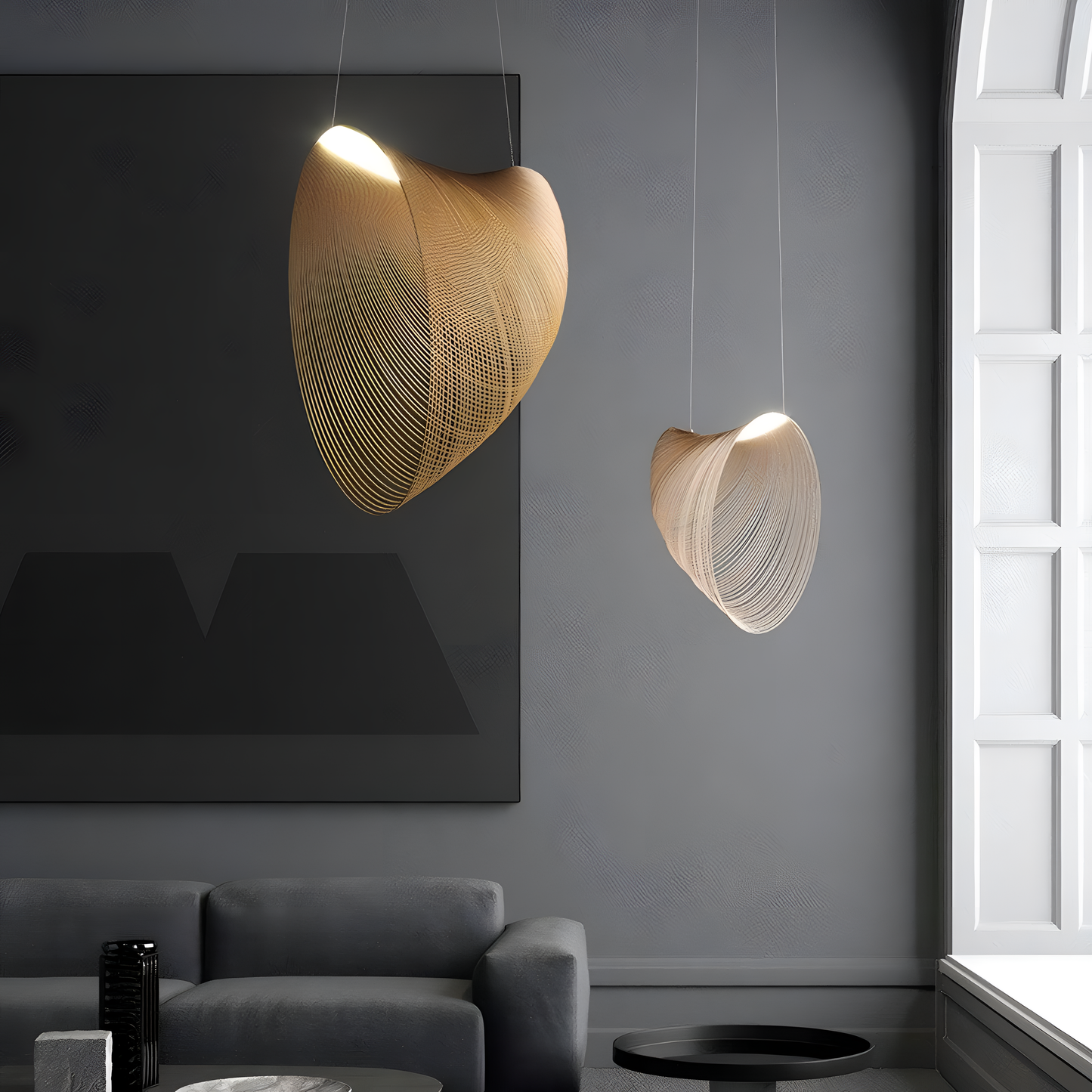 Lozen Modern Gold Wire Chandelier | Lighting | NordicAbode.com